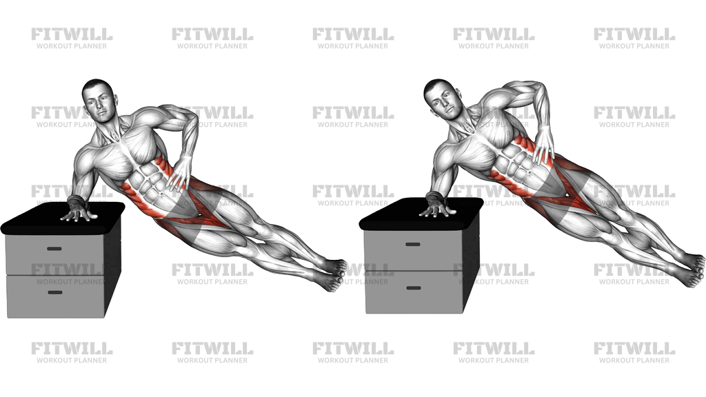 Side Plank Lift On A Padded Stool