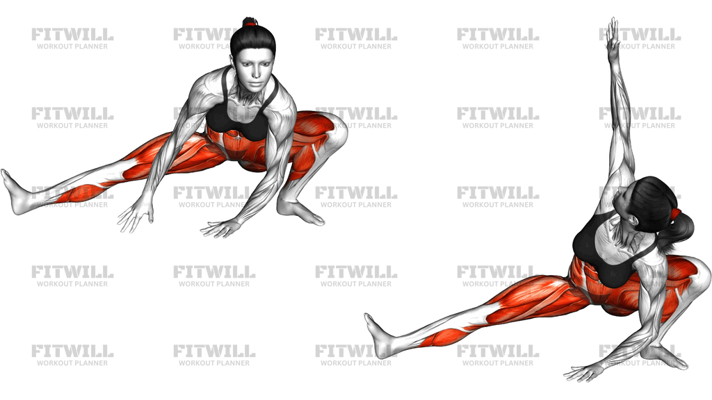 Side To Side Skandasana Yoga Pose