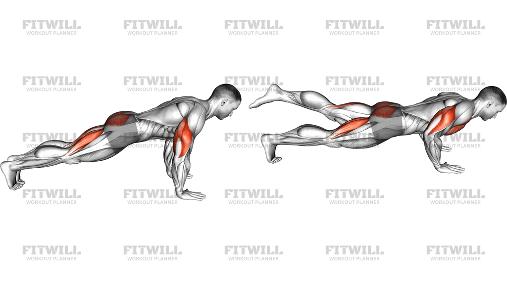 Offset Leg Push Up