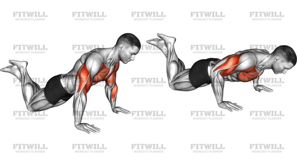 Kneeling Push Up Jump