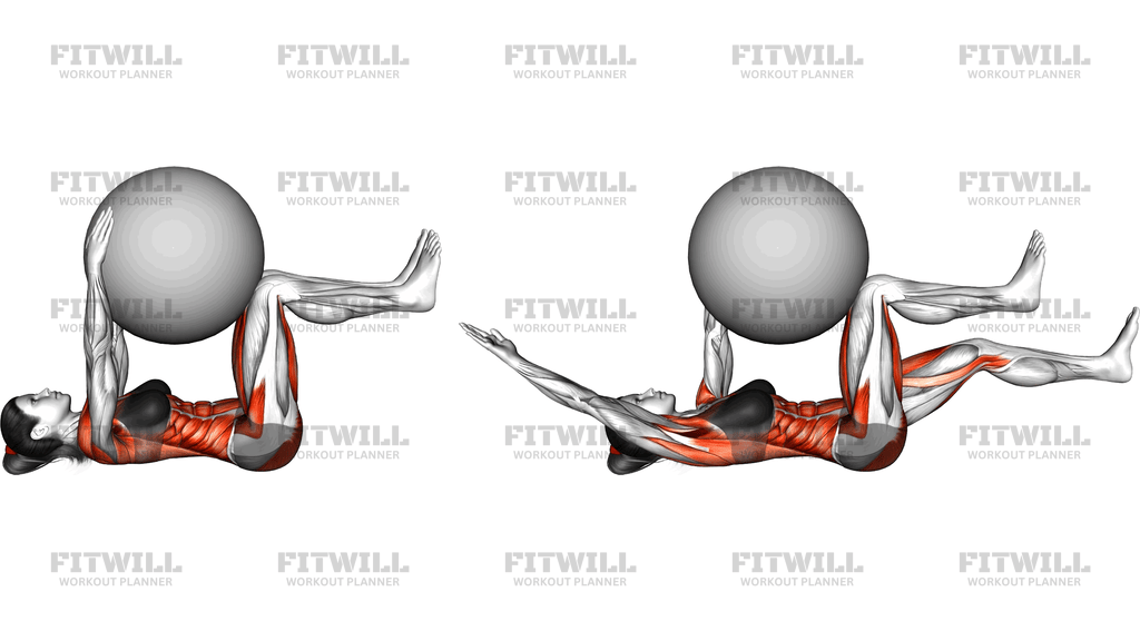 Dead Bug With Stability Ball