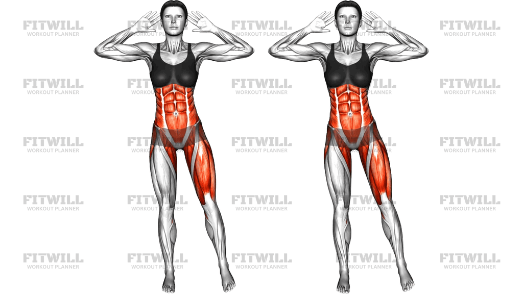 Standing Side Leg Raise Crunch