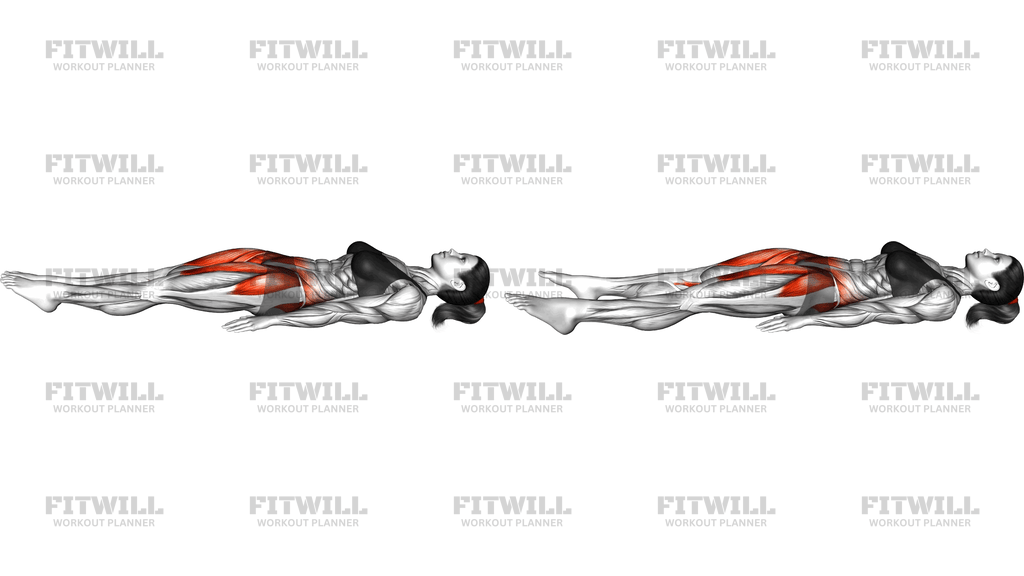 Lying Alternate Feet Open And Close