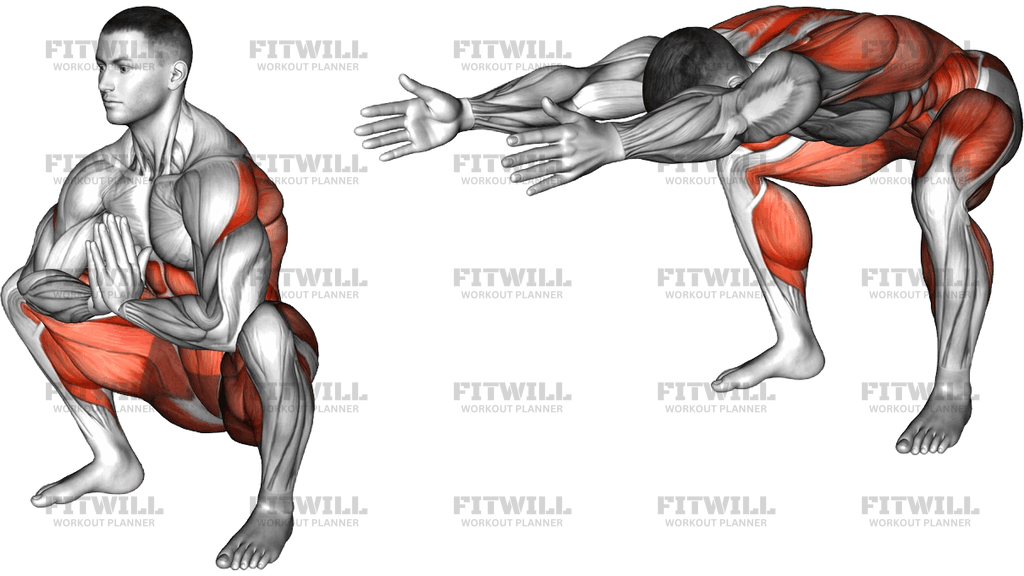Deep Squat Reach Forward Reach Up