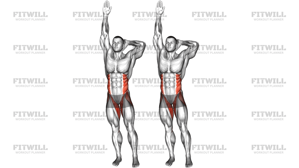 Standing Balance Fist Up Side Leg Raise