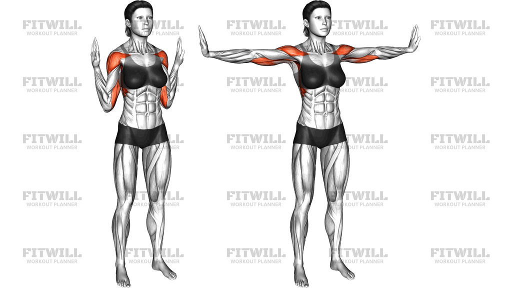 Bodyweight Standing Outer Push