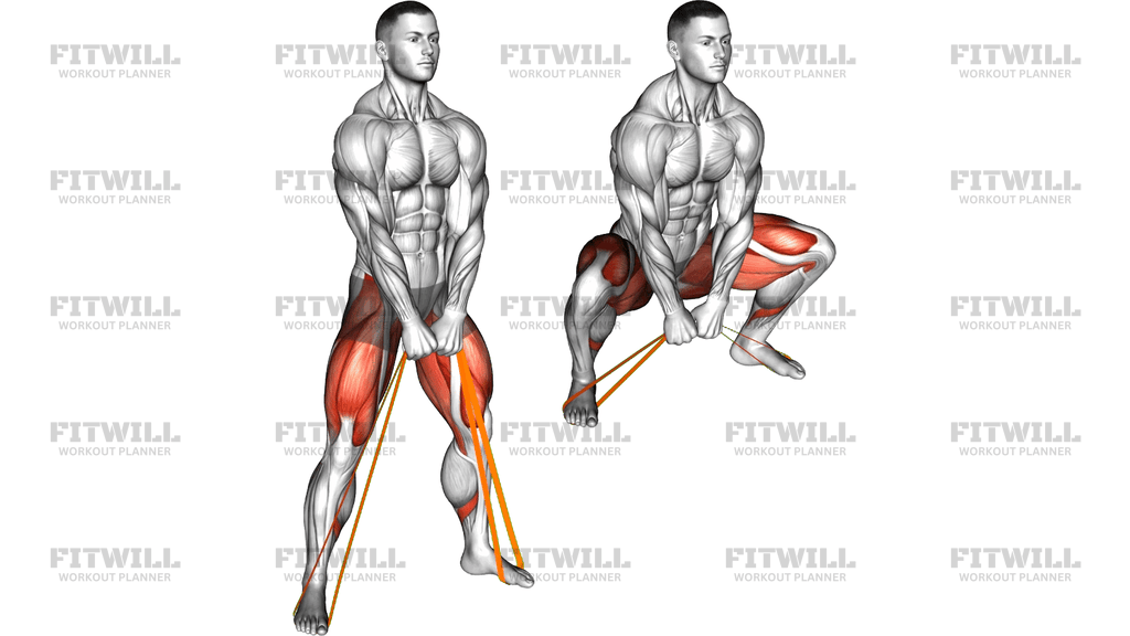 Resistance Band Sumo Squat