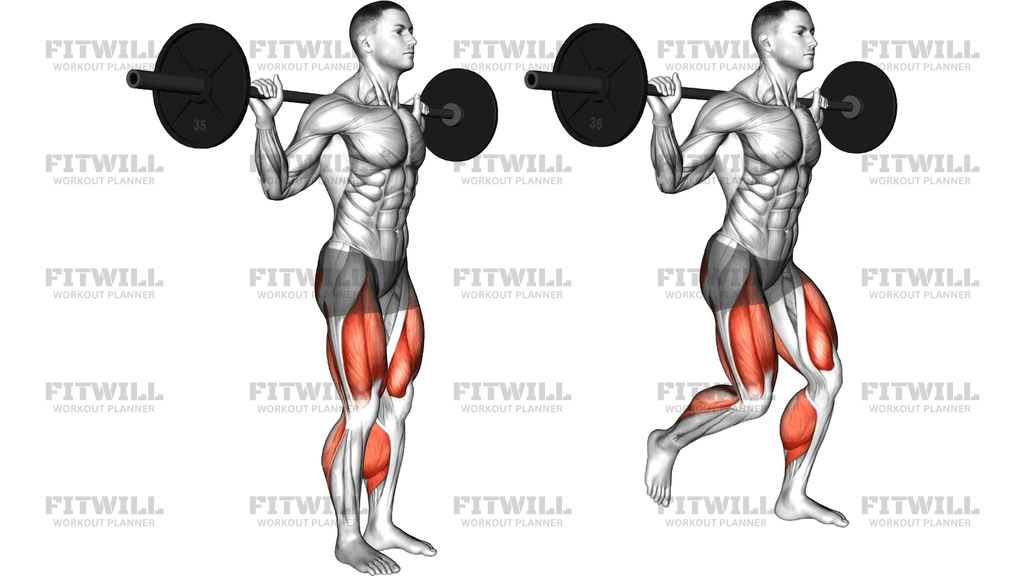 Barbell Forward Backward Lunge (Version 2)