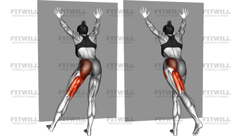 Standing Leg Half Circle Against Wall
