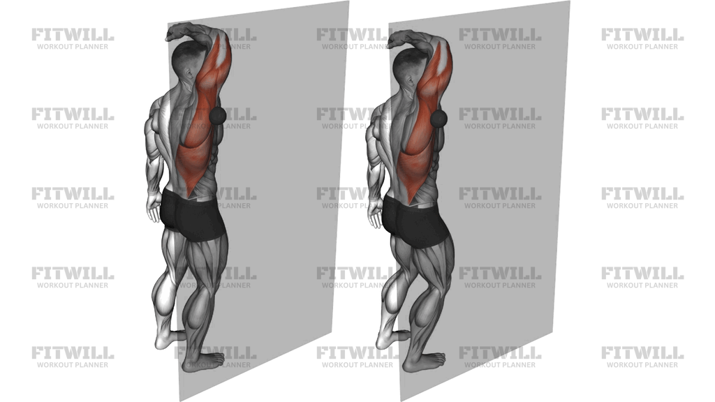 Roll Ball Triceps Latissimus Dorsi Stretch