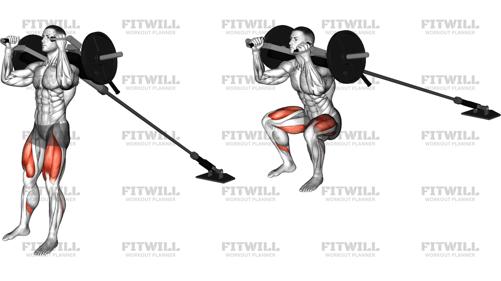 Landmine Squat With Linebacker Attachment