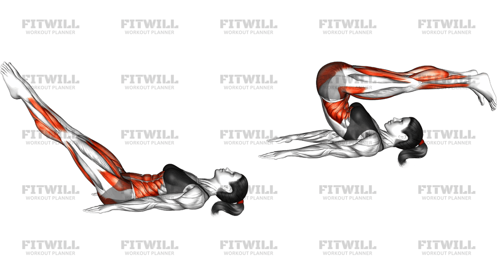 Pilates-Rollover In Rückenlage