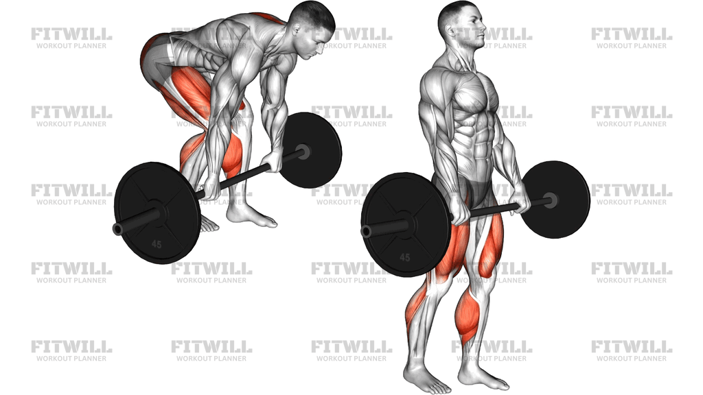 Barbell Staggered Stance Deadlift