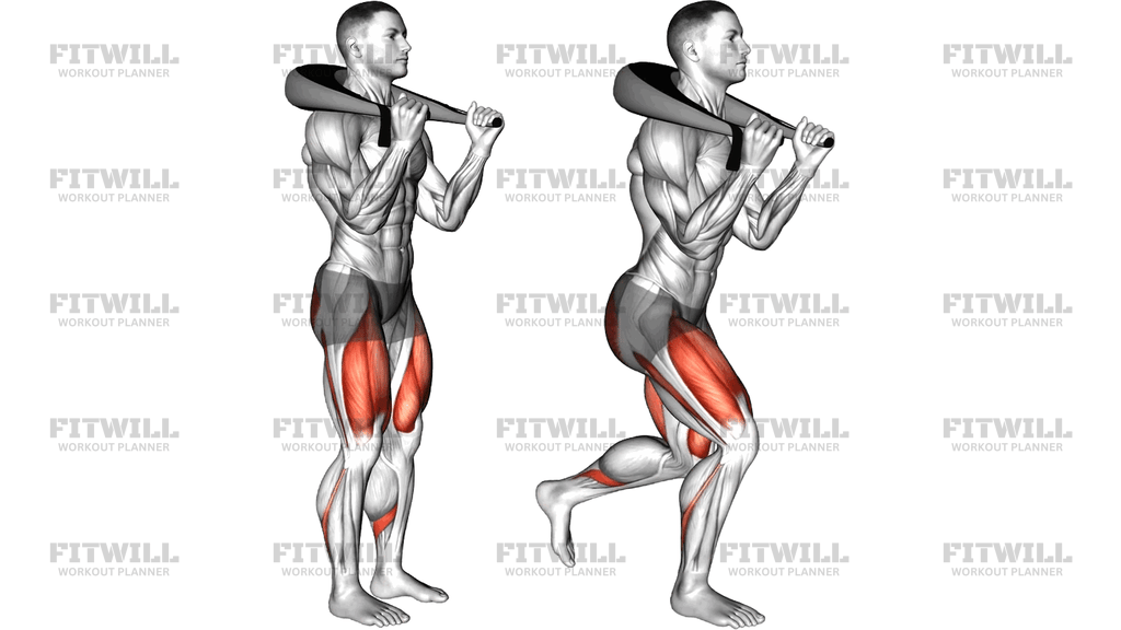 Weighted Bag Walking Lunge