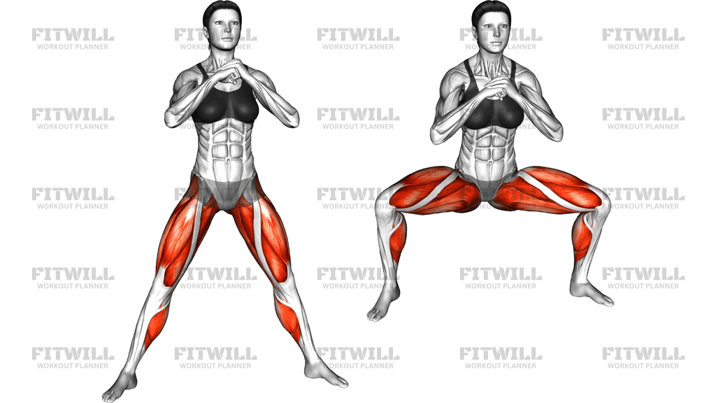 Sumo Squat With Heel Raise