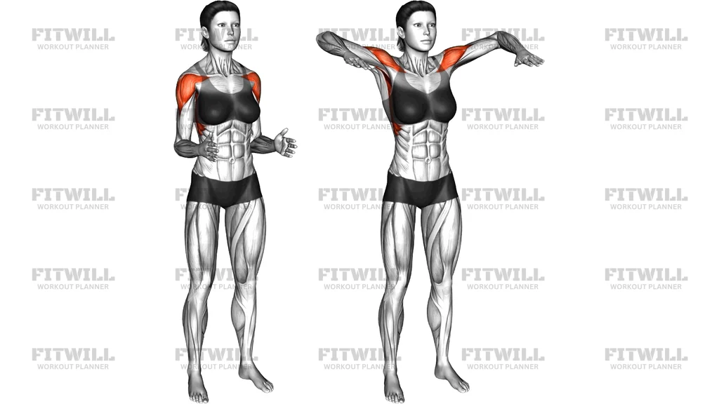 Standing Lateral Raise (Bent Arms)