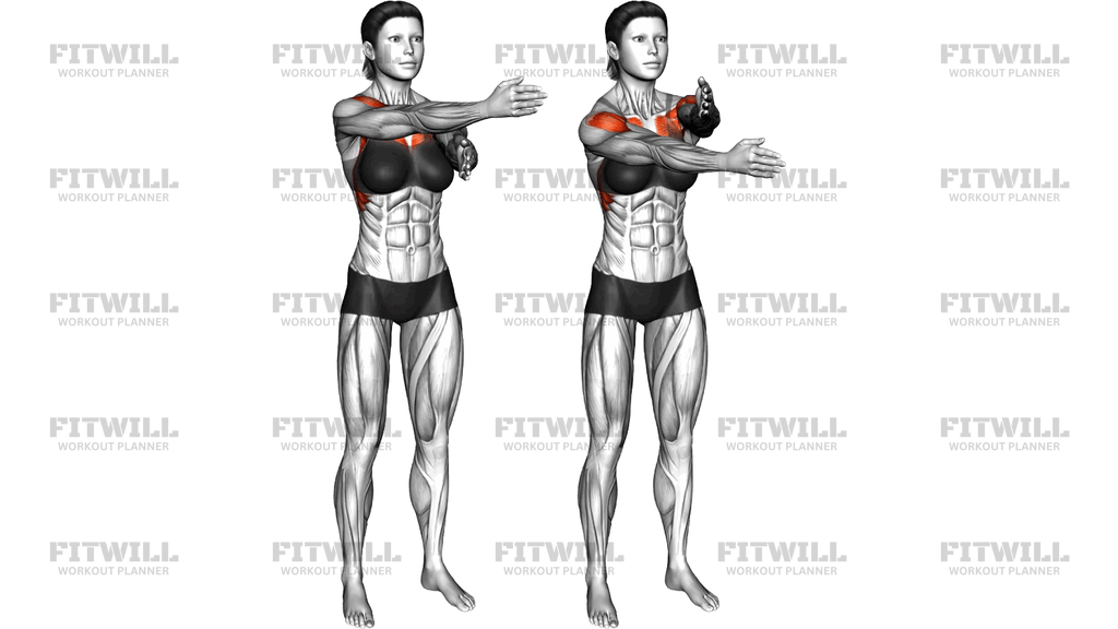Standing Arms Forward Arm Crossover