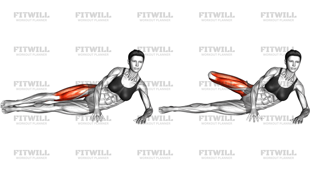 Side Lying Single Leg Kick