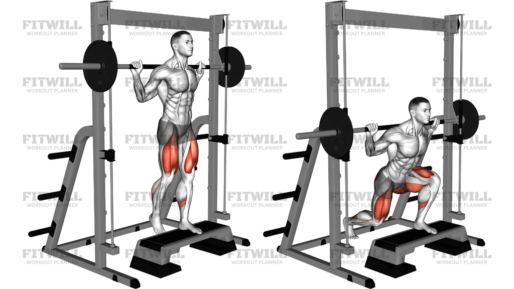 Smith Rear Lunge From Deficite