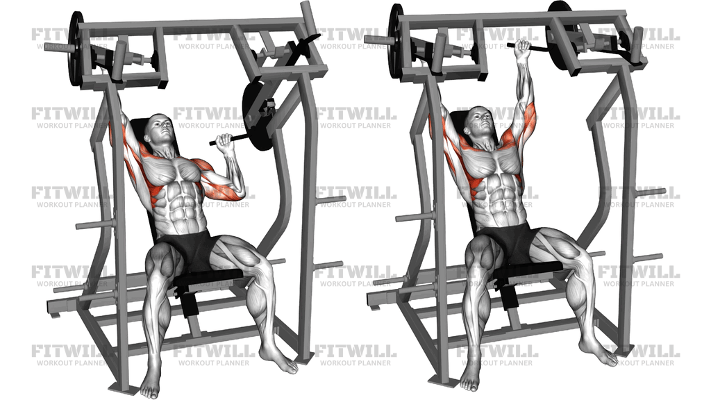 Lever Single Arm Shoulder Press (Plate Loaded) (Ve)