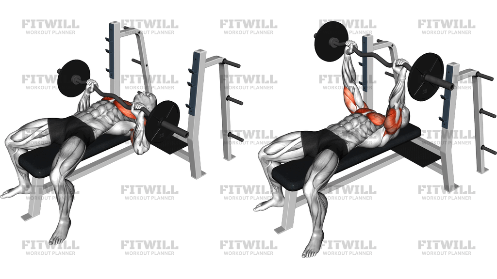 Ez Barbell Bench Press