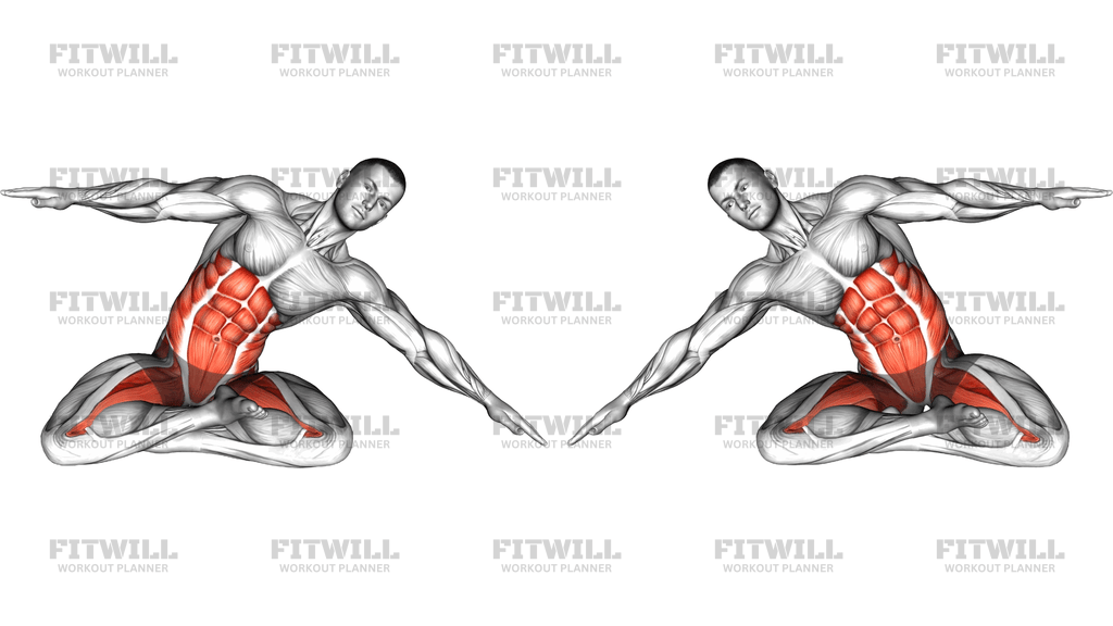 Sitting Lotus Pose Hip Horizontal Rotation Side Be