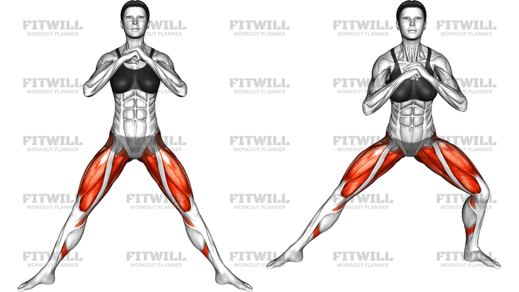 Sumo Stance Side Lunges