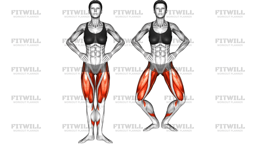 Heel Together Slight Squat