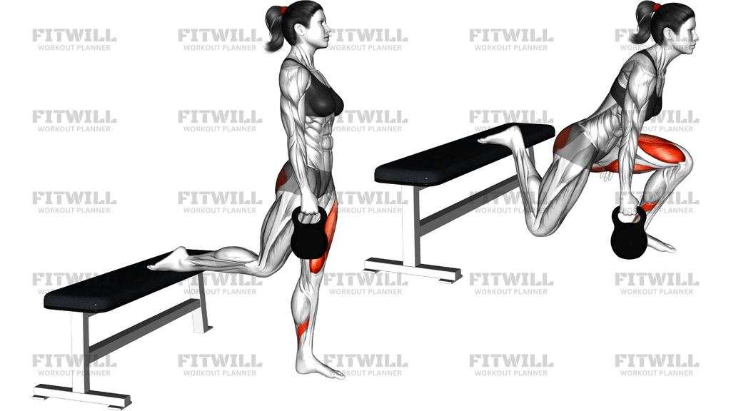 Kettlebell Split Squat