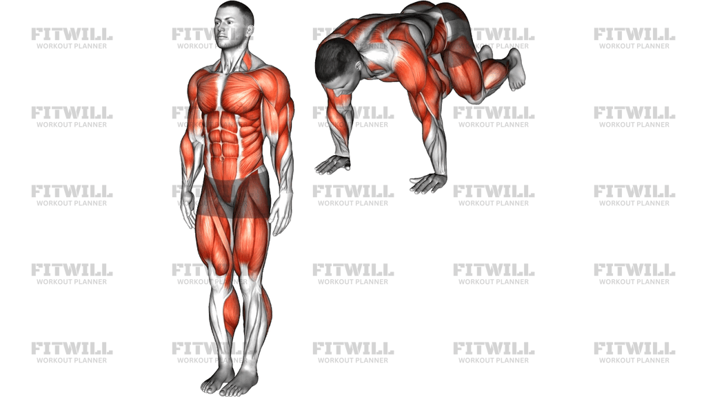 Burpee Side Tap Step Jack