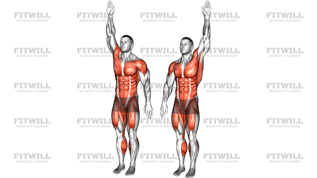 Alternate Leg Lift Tap Arms Circle