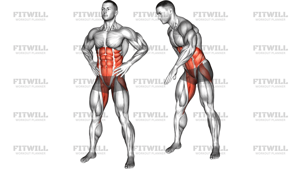 Alternate Obliques Pulse Twist Side Reach