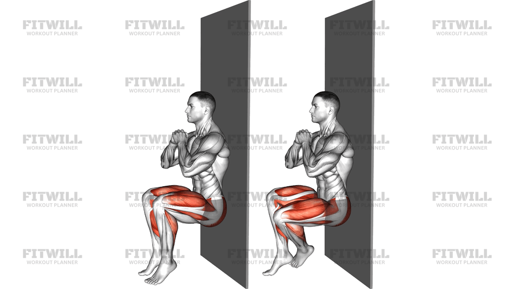 Alternate Ankle Tap Under Sit Agains Wall