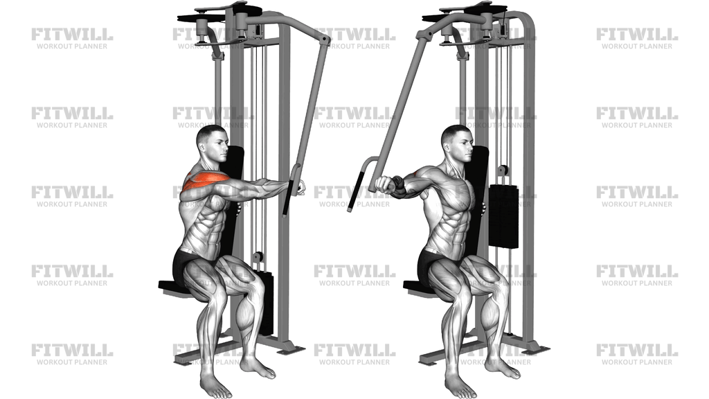Lever Side Seated Single Arm Rear Delt Fly