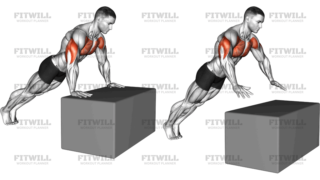 Incline Plyo Push Up