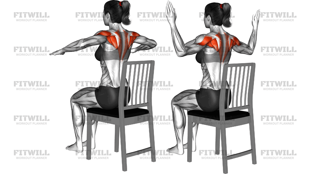 Sitting W Pose On A Chair
