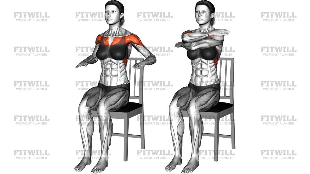 Sitting Stacked Arm Lift On A Chair