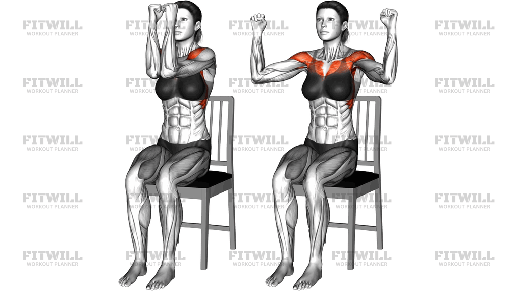 Sitting Chest Fly On A Chair