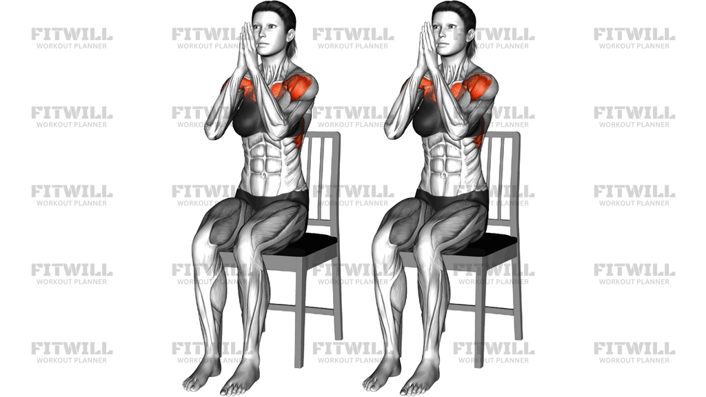 Sitting Elbow Clap On A Chair
