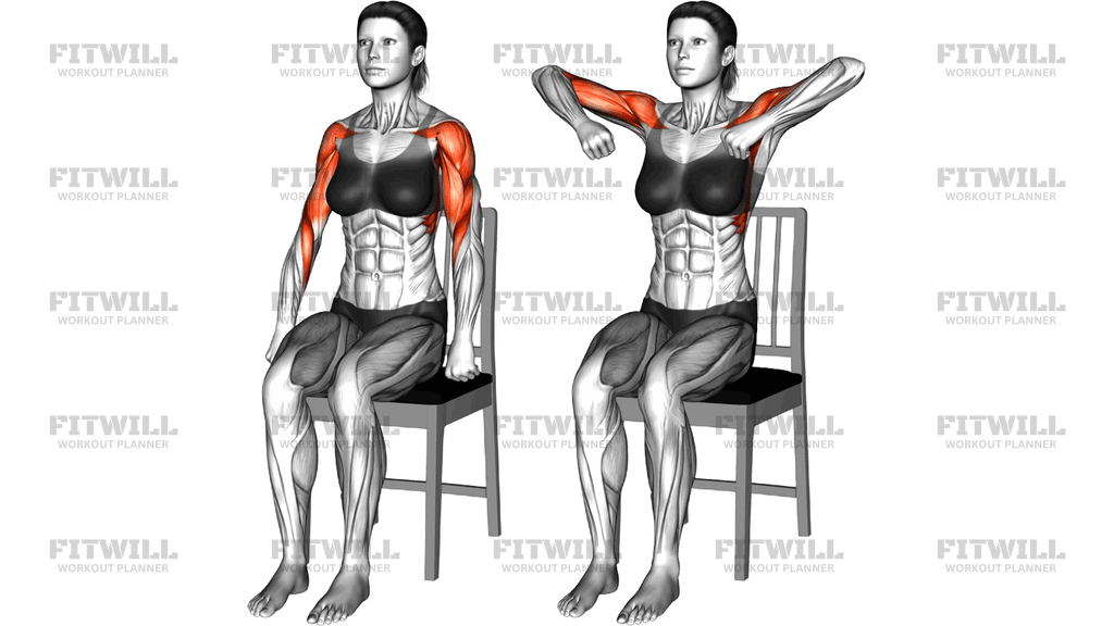 Sitting Upright Row On A Chair
