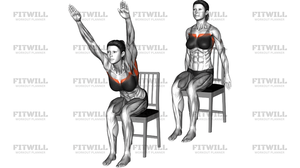 Sitting Palm Pulldown On A Chair