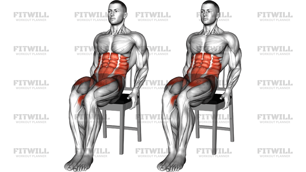 Sitting Knee Tuck On A Chair