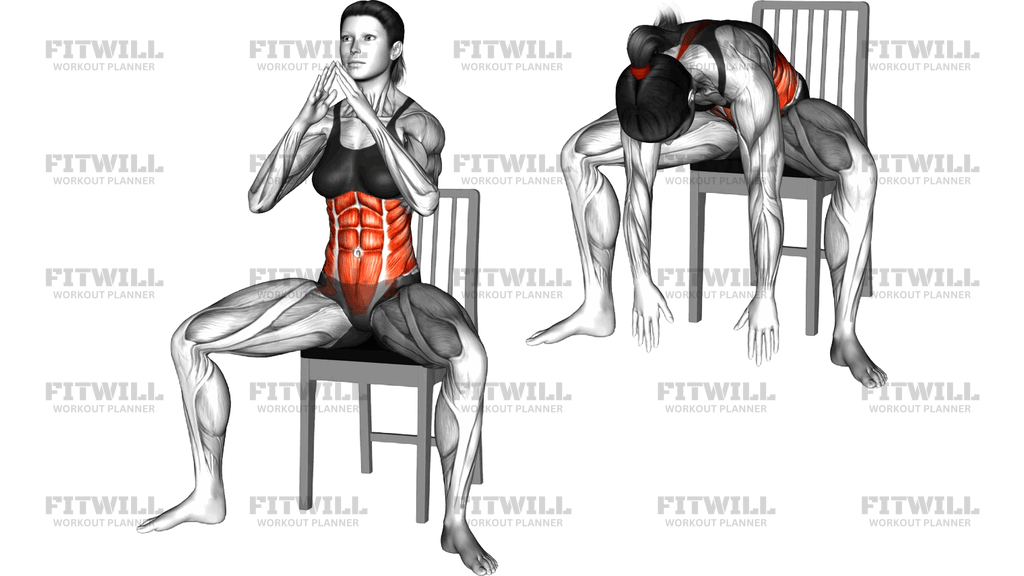 Sitting Lean Forward Groin Stretch On A Chair