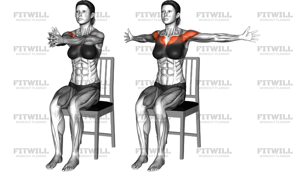 Sitting Chest Stretch On A Chair