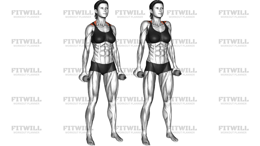 Weighted Bottle Standing Shrug