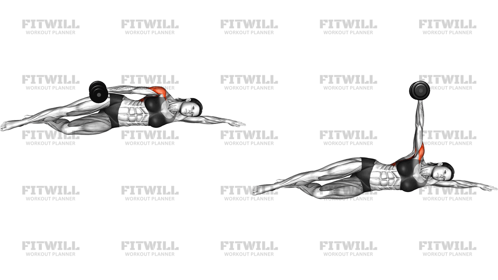 Dumbbell Side Lying Raises On Floor