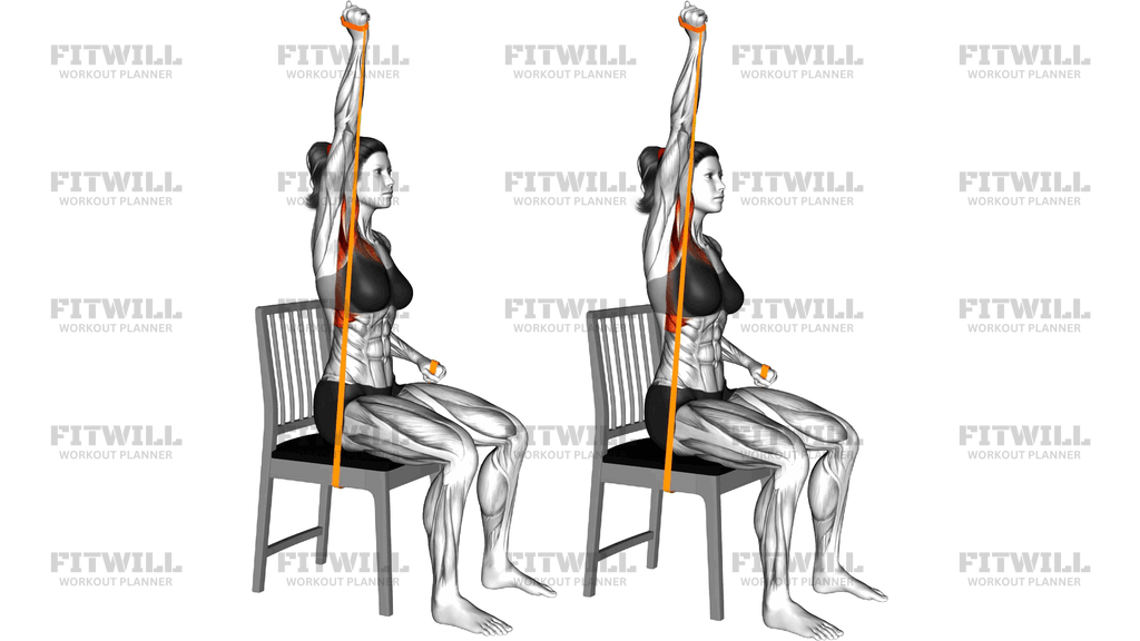 Resistance Band Sitting Serratus Push On A Chair