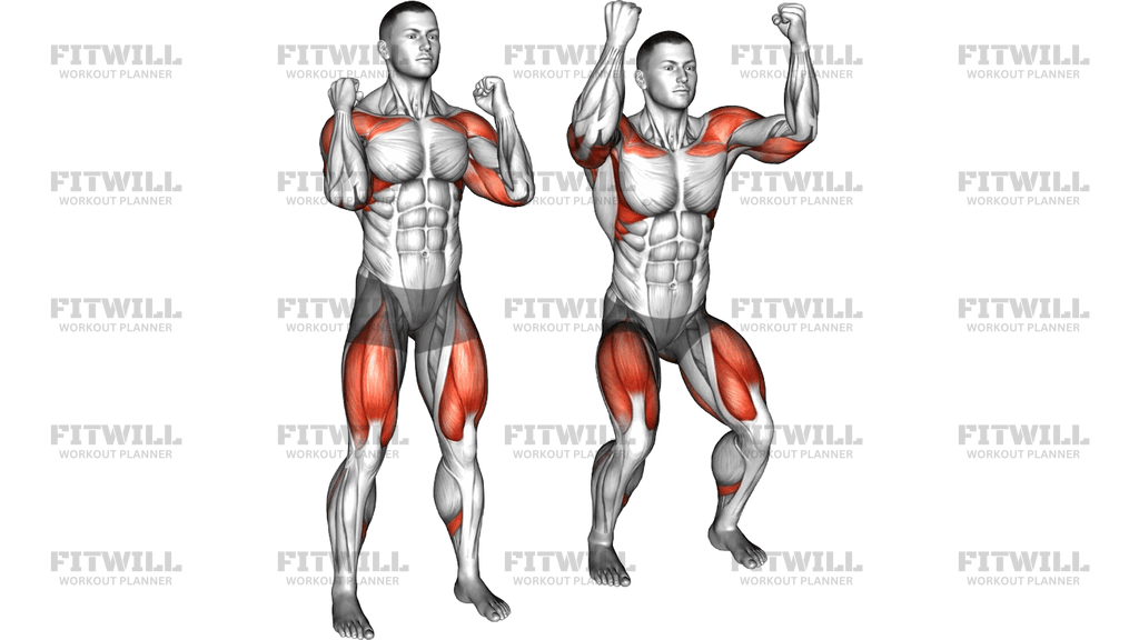 Bodyweight Squat Overhead Press