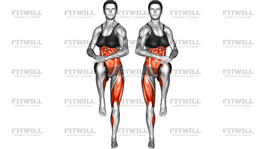 Walking Knee Raise On Spot