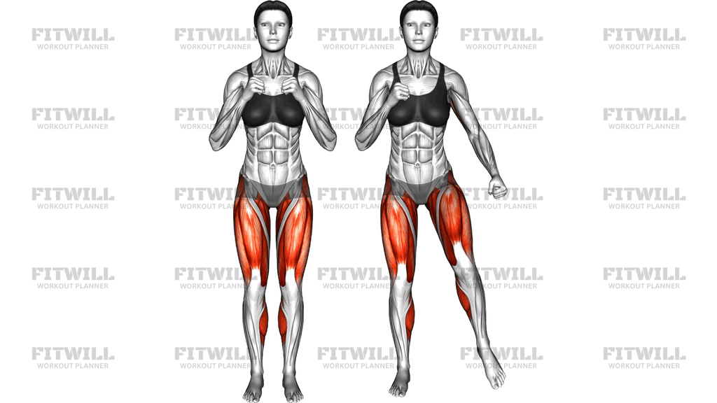 Side Step Tricep Kickback